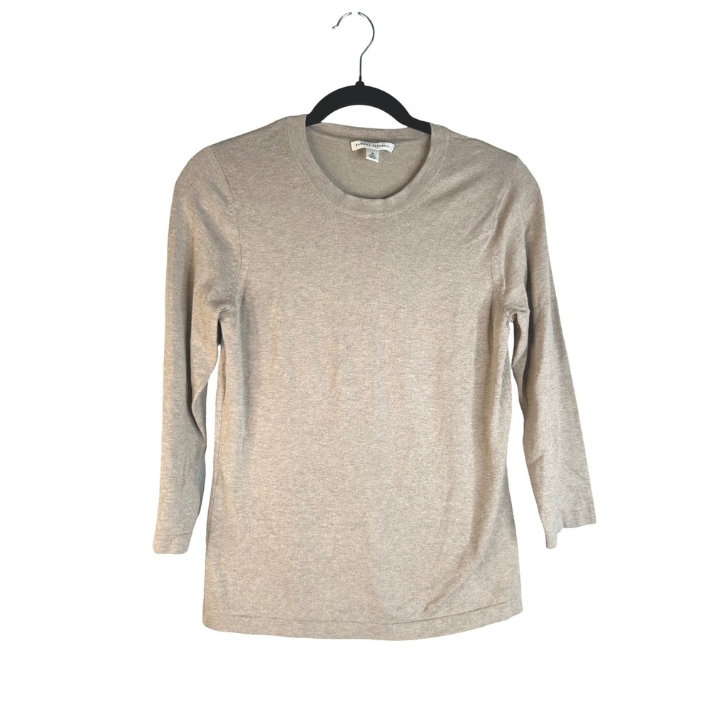 Banana Republic Women's Tan Silk Cashmere Blend 3/4 Sleeve Knit Sweater Size M